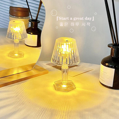 1Pcs LED Crystal Desk Lamp Projetor