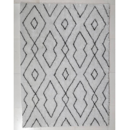 Aria Diamond Print Shag Area Rug