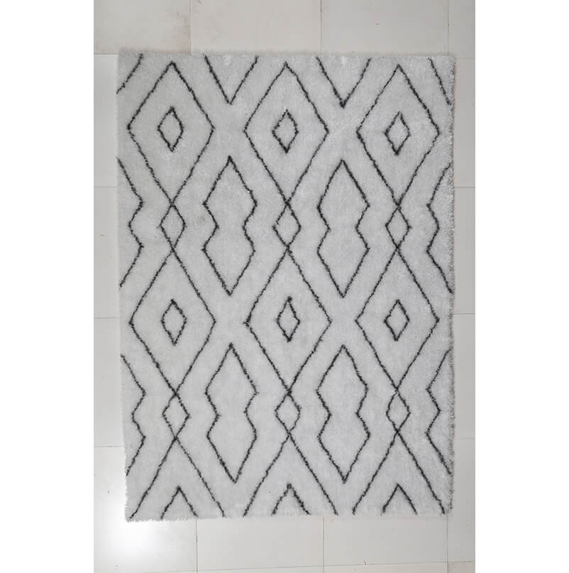 Aria Diamond Print Shag Area Rug