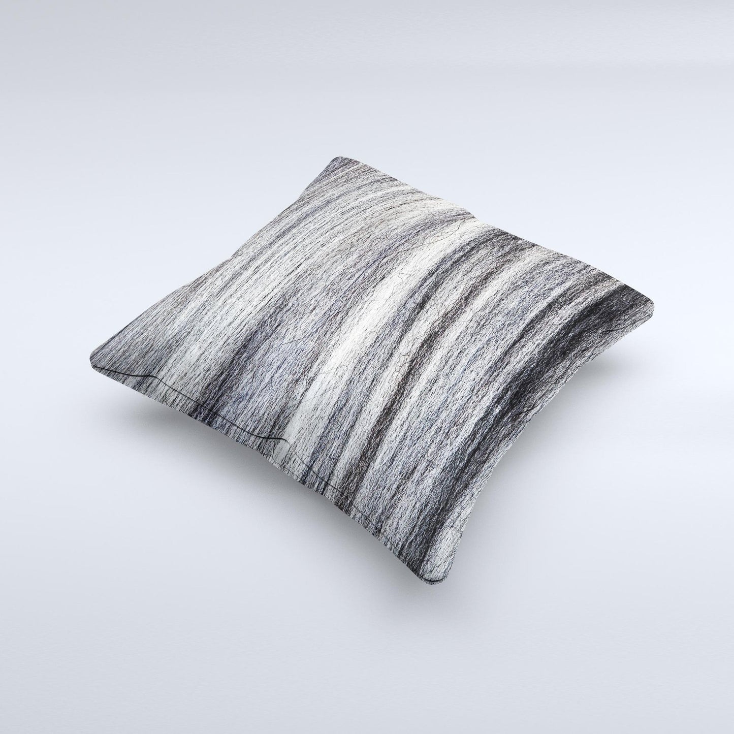 Strands of Dark Colored Hair ink-Fuzed Decorative Throw Pillow