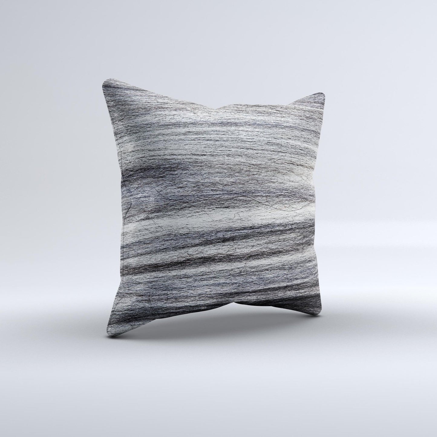 Strands of Dark Colored Hair ink-Fuzed Decorative Throw Pillow