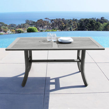 Vifah V1300 Rectangular Wooden Patio Dining Table