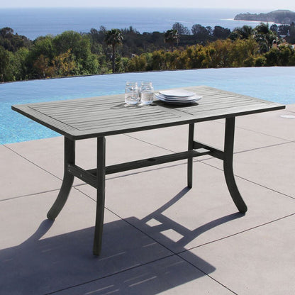 Vifah V1300 Rectangular Wooden Patio Dining Table