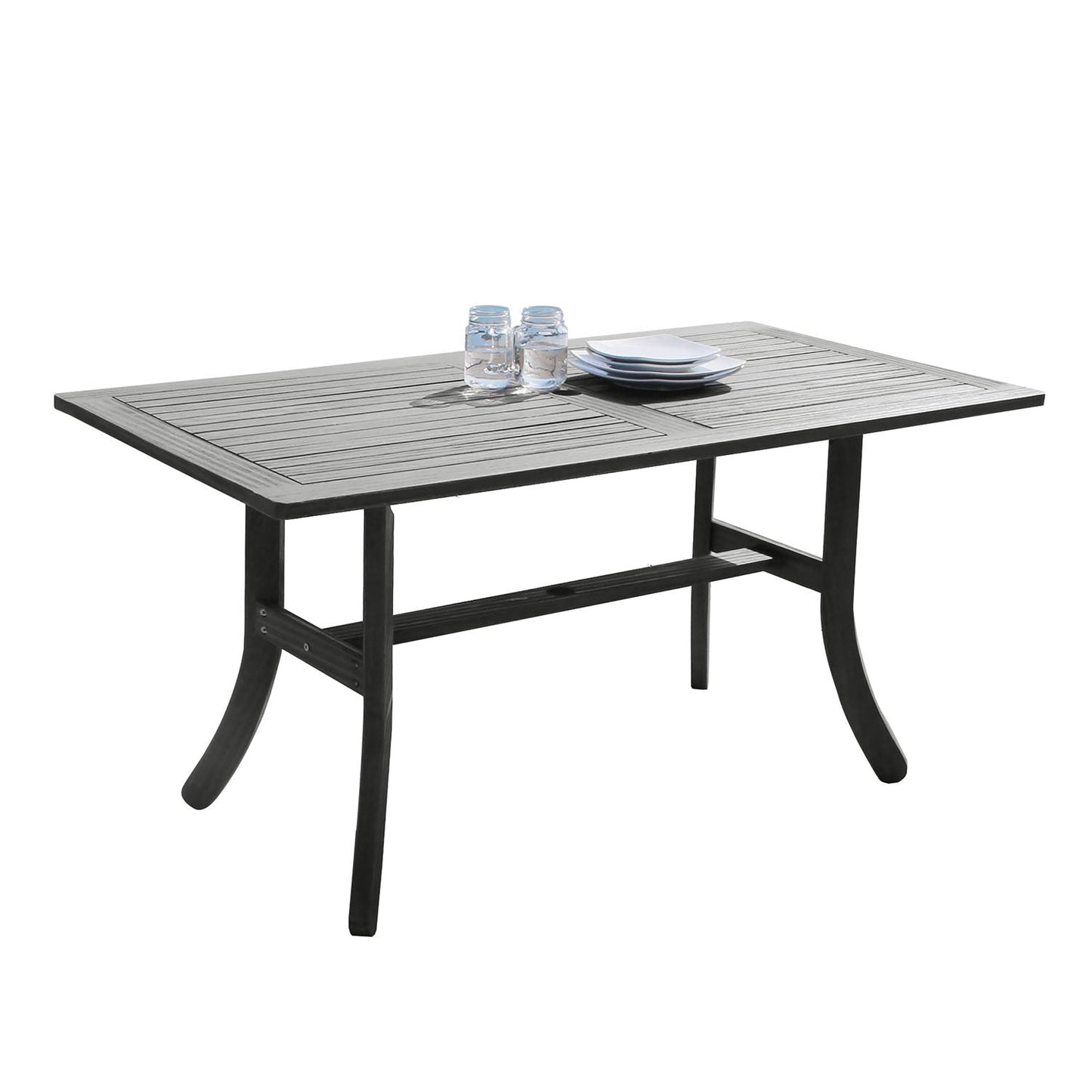 Vifah V1300 Rectangular Wooden Patio Dining Table