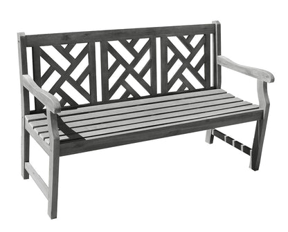 Renaissance Outdoor Hand-scraped Wood 5-foot Garden Bench - 35"H