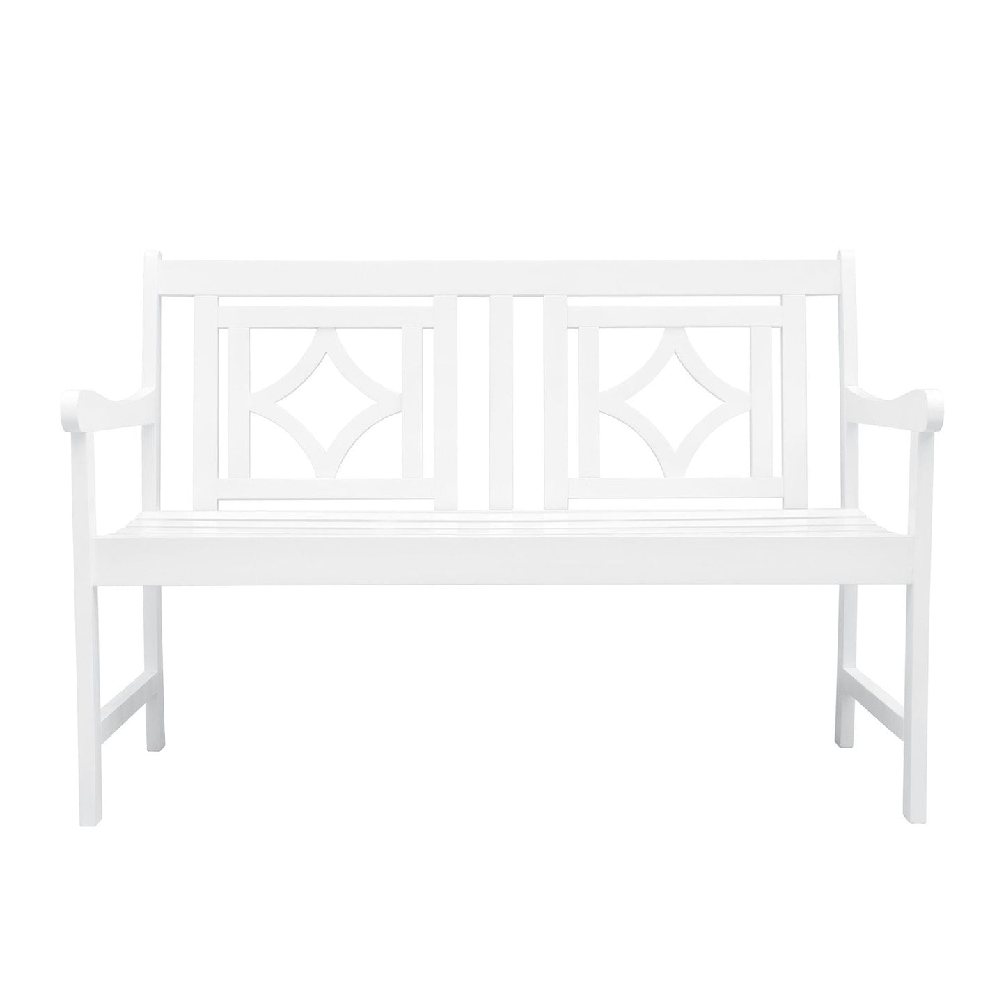 Bradley Outdoor Patio Diamond 4-foot Bench