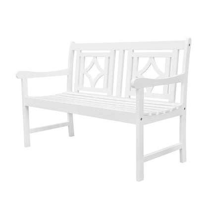 Bradley Outdoor Patio Diamond 4-foot Bench