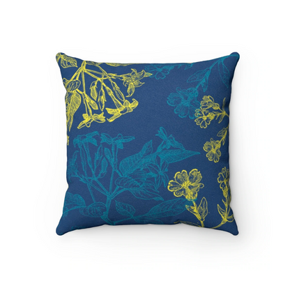 Blooming Floral Double Sided Faux Suede Cushion - 4 Sizes