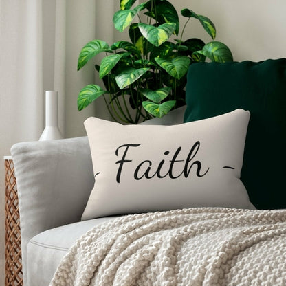 Decorative Throw Pillow - Double Sided Sofa Pillow / Faith - Beige