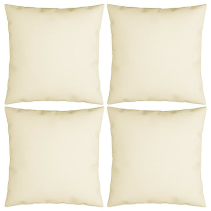 Throw Pillows 4 pcs Cream 15.7"x15.7" Fabric