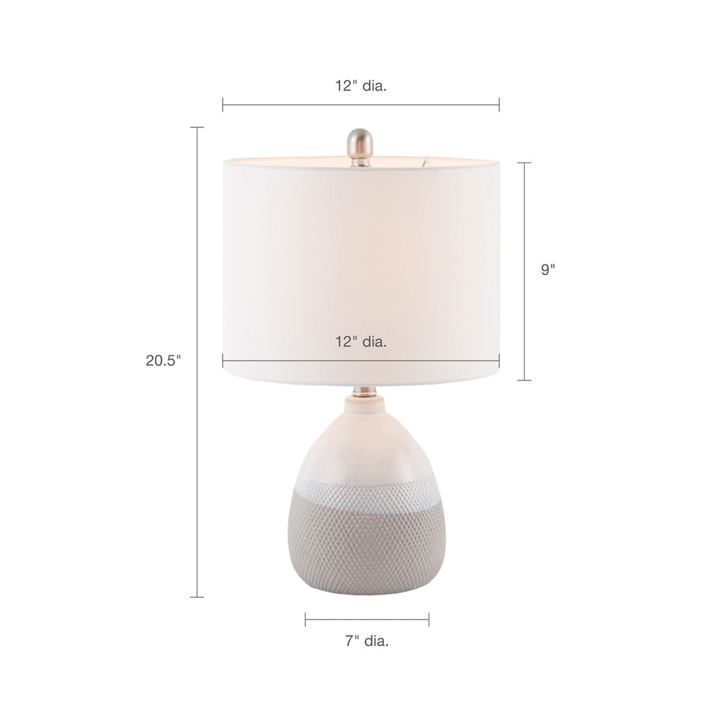 [Only support Drop Shipping Buyer] Driggs Ceramic Textured Table Lamp