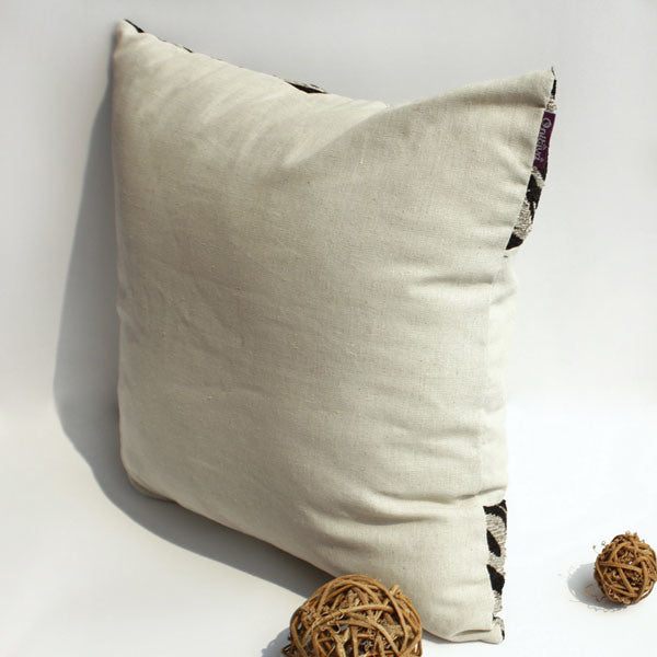 Onitiva - [Moon River] Linen Stylish Patch Work Pillow Cushion Floor Cushion (19.7 by 19.7 inches)