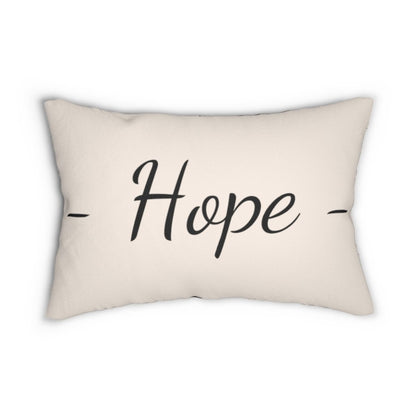 Decorative Throw Pillow - Double Sided Sofa Pillow / Hope - Beige