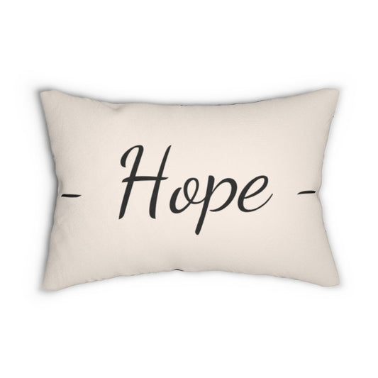 Decorative Throw Pillow - Double Sided Sofa Pillow / Hope - Beige